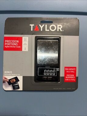 Taylor Digital Kitchen Scale - Black and Silver